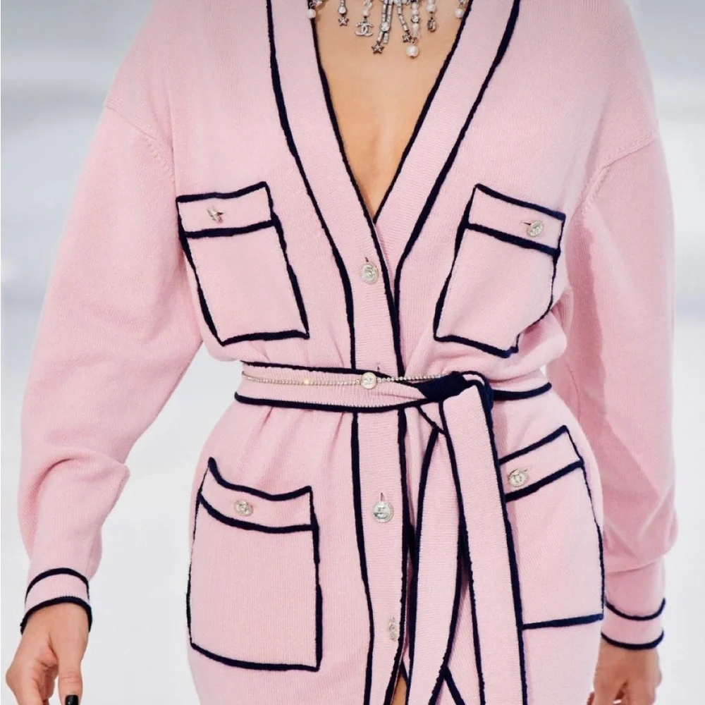 Chanel 21S Runway Cashmere Dress/Cardigan - BNWT - Picture 2 of 11